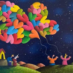 Tied To Love,Elevated Forever<br> 92x122cm(56) <br> Acrylic On Canvas <br> 2025 Tied To Love,Elevated Forever<br> 92x122cm(56) <br> Acrylic On Canvas <br> 2025