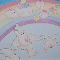 今天的菟寶包是什麼口味（二）<br> What Is Tu-Bao's Flavor Today? II <br> 50x50cm (13)<br> 紙本設色 Colour On Paper <br> 2026