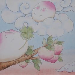 今天的菟寶包是什麼口味（四）<br> What Is Tu-Bao's Flavor Today? IV <br> 50x50cm (13) <br> 紙本設色 Colour On Paper <br> 2026