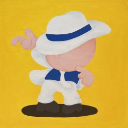 跳舞<br>Dance<br>50x50cm(13)<br>Acrylic On Linen<br>2023 跳舞<br>Dance<br>50x50cm(13)<br>Acrylic On Linen<br>2023