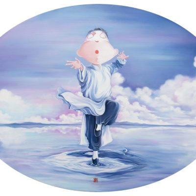Master Taichi 師傅-太極_130x95cm_Oil on canvas_2022 Master Taichi 師傅-太極_130x95cm_Oil on canvas_2022