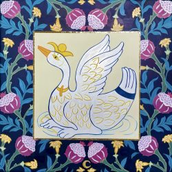 靜待的天鵝 The Silent Swan_So Man Ting_30x30cm(5)_Mixed Media On Canvas_2024 靜待的天鵝 The Silent Swan_So Man Ting_30x30cm(5)_Mixed Media On Canvas_2024