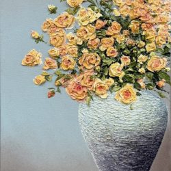 曼妙春意入畫屏 <br> Graceful Spring Enter The Scene<br> 46x81cm (20) <br> Oil On Canvas <br> 2026 <br>
