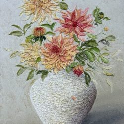 白瓷承夏陽滿綻 <br> Spring In The Painting<br> 45x61cm (15) <br> Oil On Canvas <br> 2025 <br> 白瓷承夏陽滿綻 <br> Spring In The Painting<br> 45x61cm (15) <br> Oil On Canvas <br> 2025 <br>