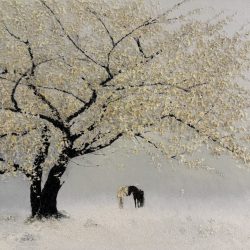 千里相隨伴春晴 <br> Thousand Miles Of Spring<br> 100x77cm (38) <br> Oil On Canvas <br> 2026 <br> 千里相隨伴春晴 <br> Thousand Miles Of Spring<br> 100x77cm (38) <br> Oil On Canvas <br> 2026 <br>